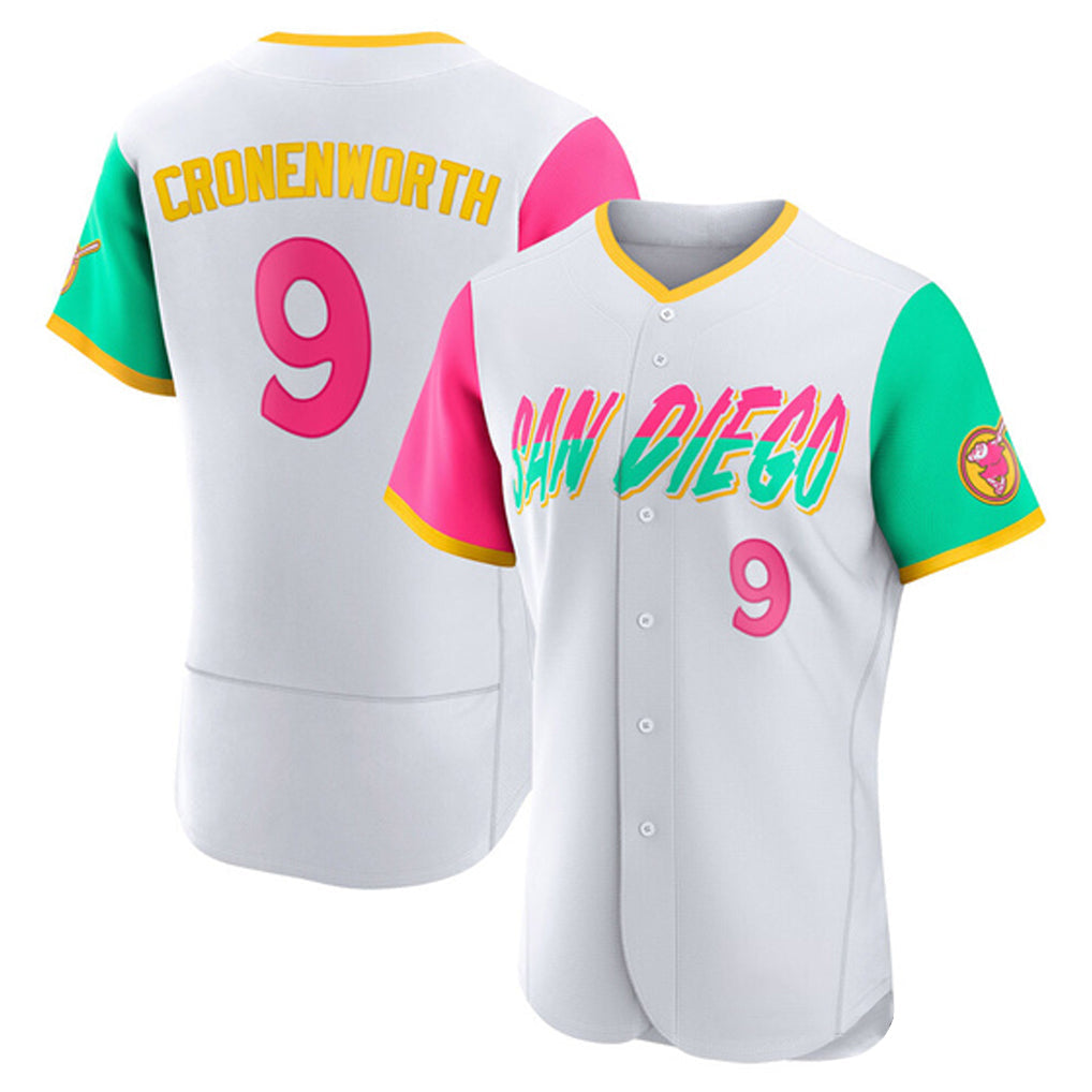 Mdoa S.Diego Padres #9 Jake Cronenworth Player White City Connect Home Limited Elite Stitched Jerseys