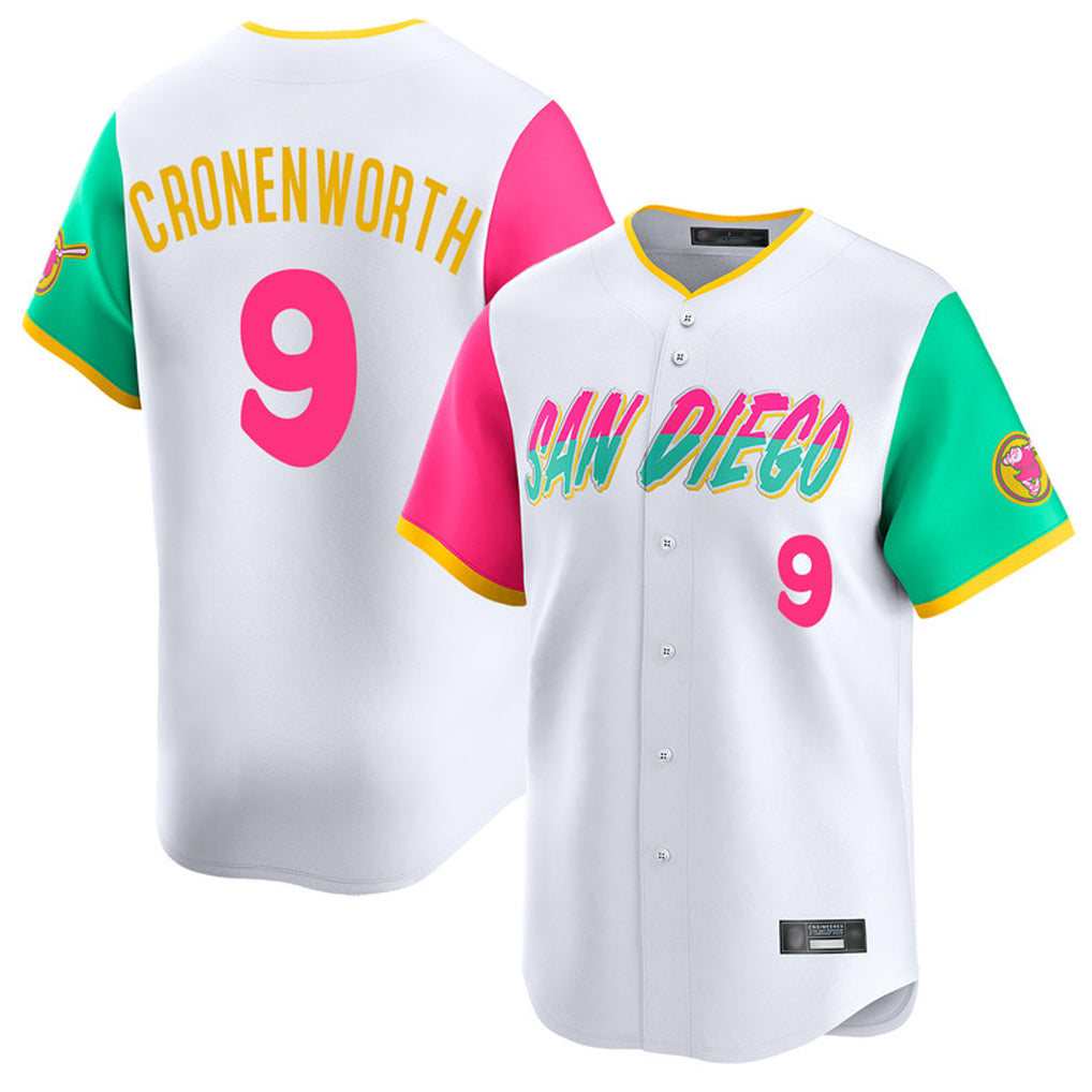 Mdoa S.Diego Padres #9 Jake Cronenworth Player White City Connect Home Limited Stitched Jerseys