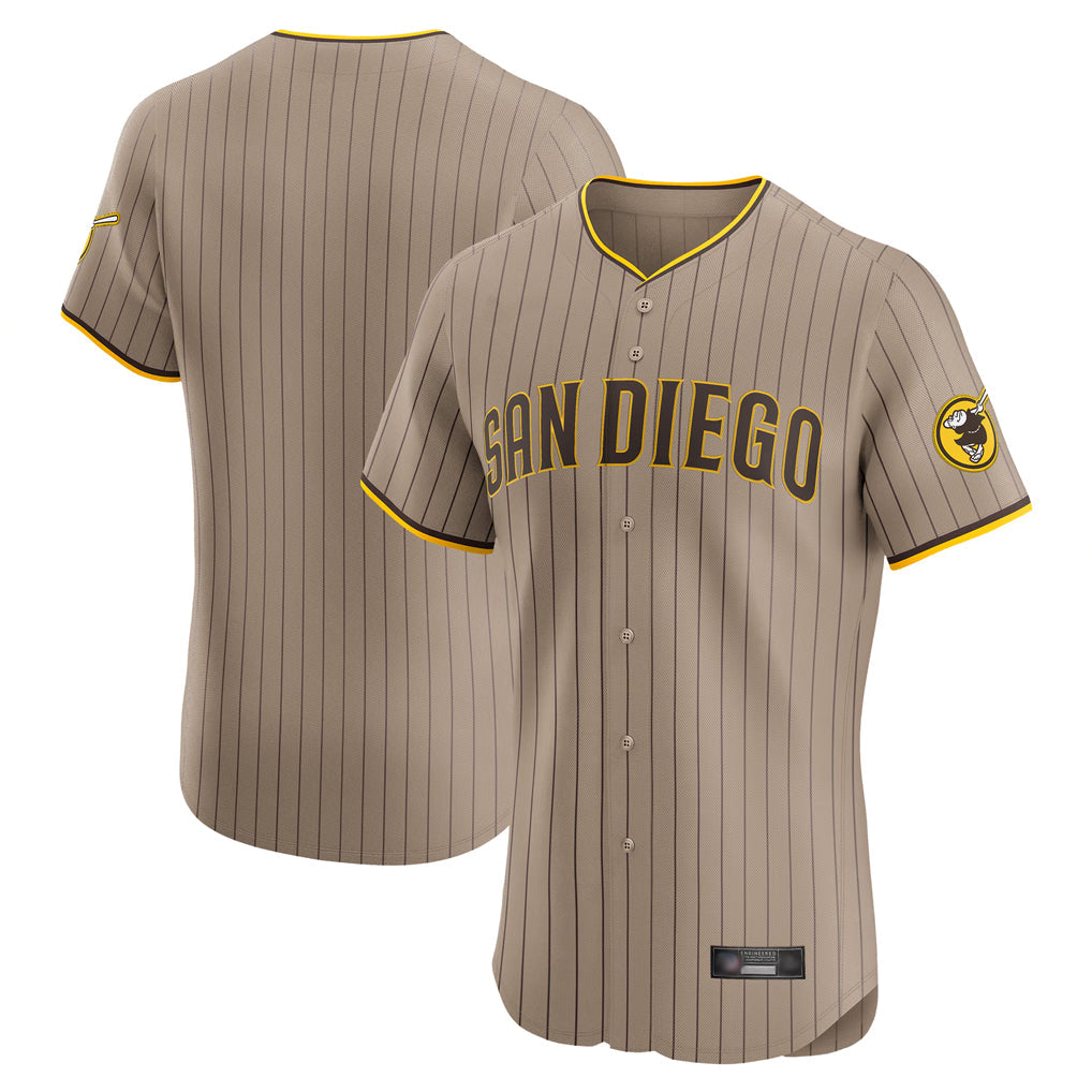 Mdoa S.Diego Padres Blank Player Khaki Home Limited Elite Stitched Jerseys