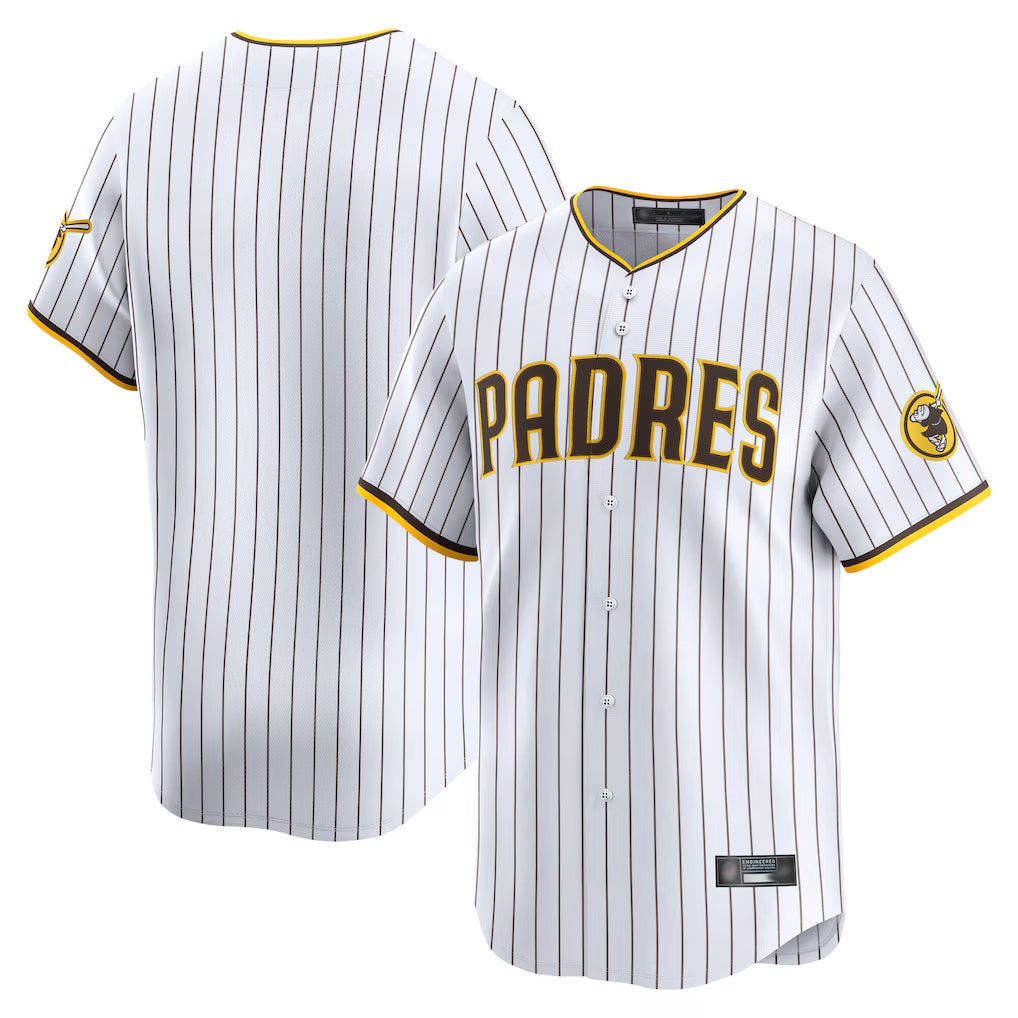 Mdoa S.Diego Padres Blank Player White Home Limited Stitched Jerseys