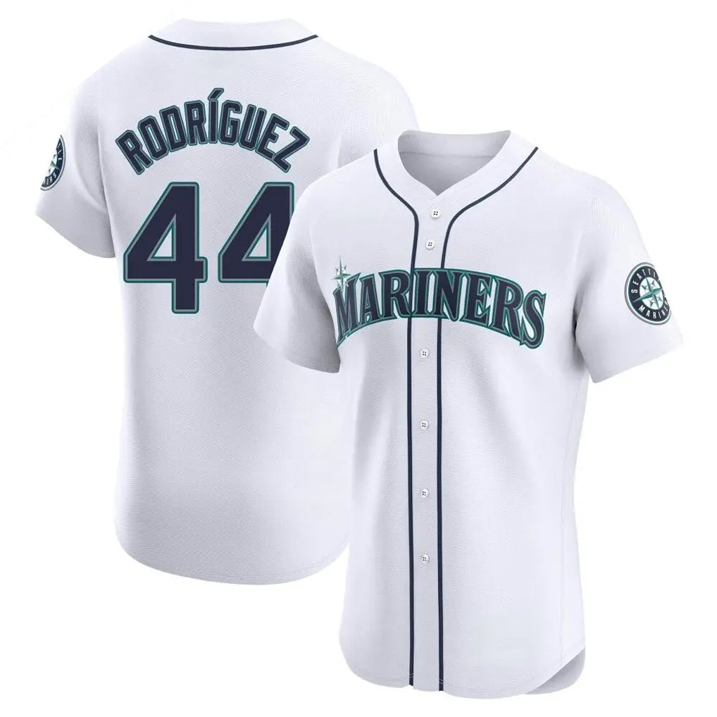 Mdoa S.Mariners #44 Julio Rodriguez Player White Home Limited Elite Stitched Jerseys