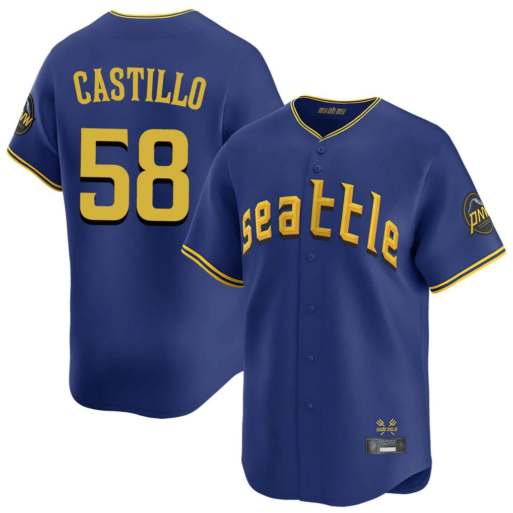 Mdoa S.Mariners #58 Luis Castillo Player Royal City Connect Home Limited Stitched Jerseys