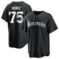 Mdoa S.Mariners #75 Andres Munoz Player Black Home Limited Stitched Jerseys