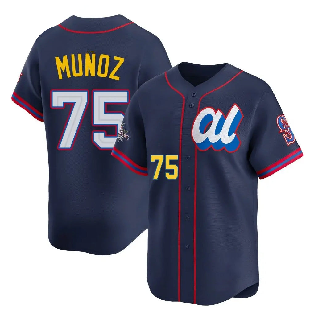 Mdoa S.Mariners #75 Andres Munoz Player Navy Limited American League All-Star Edition Stitched Jerseys