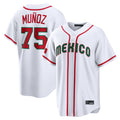 Mdoa S.Mariners #75 Andres Munoz Player White 2026 World Classic Home Limited Stitched Jerseys
