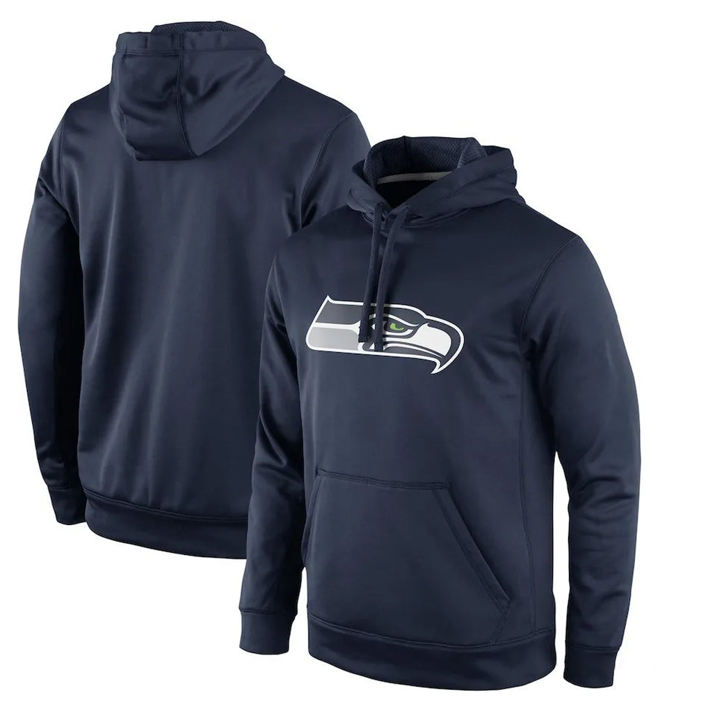 Mdoa S.Seahawks Navy LOGO Pullover Hoodies Game Blank Player Stitched Jerseys