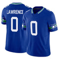 Mdoa S.Seahawks #0 DeMarcus Lawrence Player Royal Limited Throwback Vapor F.U.S.E. Home Game Stitched Jerseys