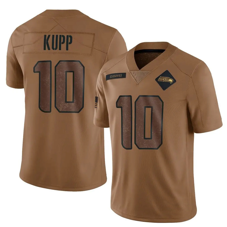 Mdoa S.Seahawks #10 Cooper Kupp Player Brown Salute To Service Limited Stitched Jerseys
