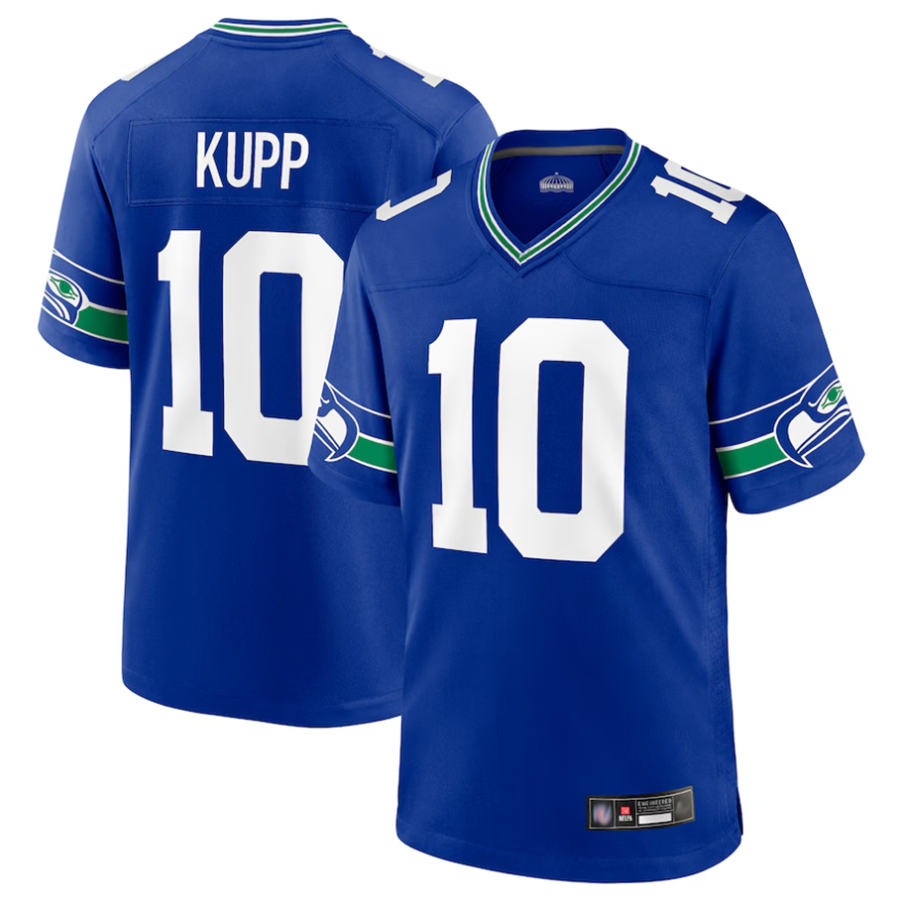 Mdoa S.Seahawks #10 Cooper Kupp Player Royal Game Stitched Jerseys
