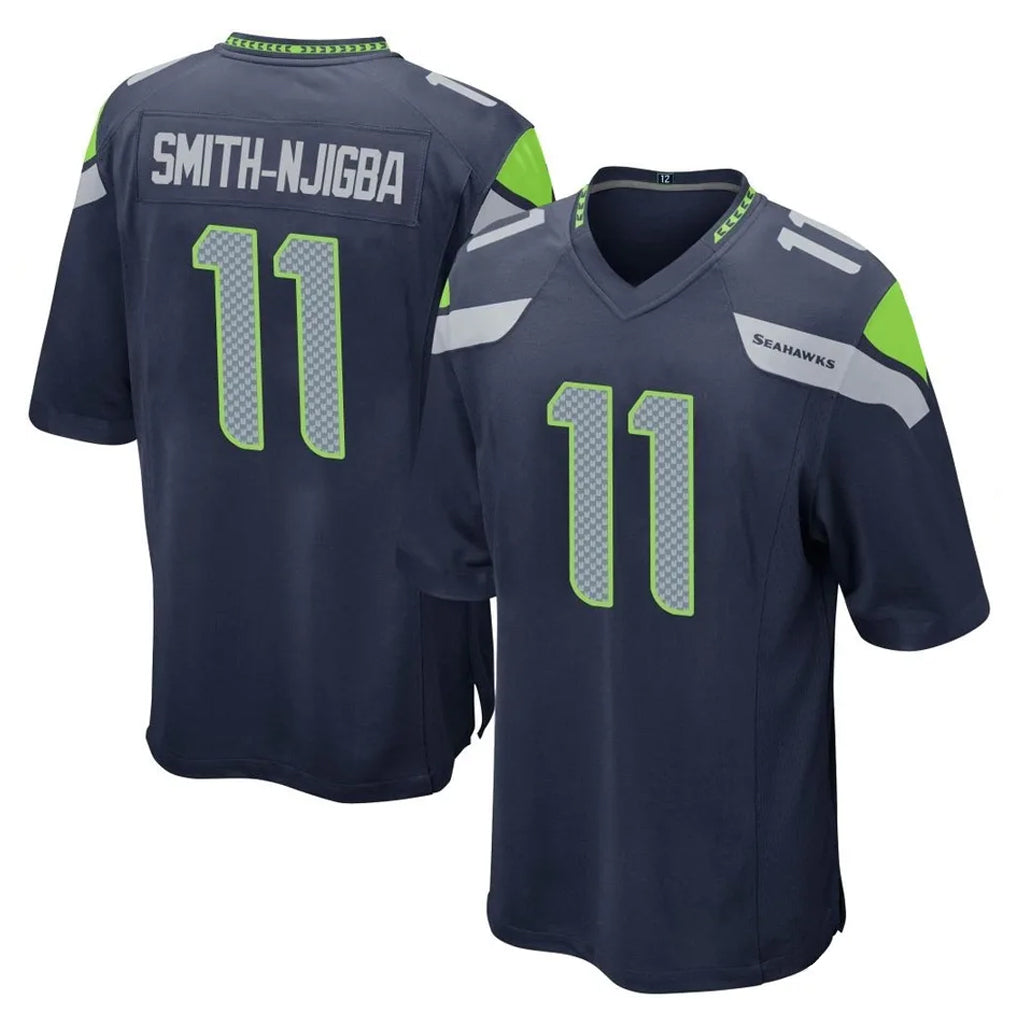 Mdoa S.Seahawks #11 Jaxon Smith-Njigba Player Navy Home Game Stitched Jerseys