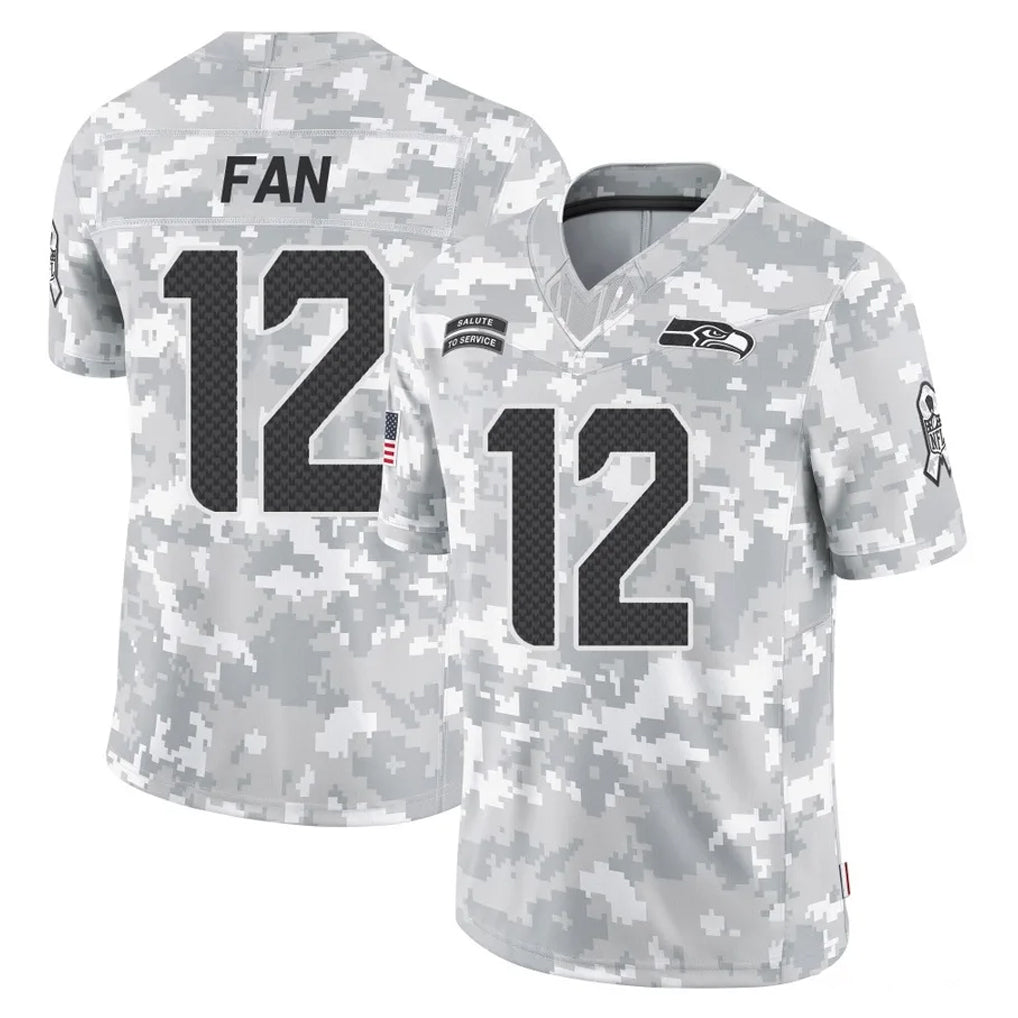 Mdoa S.Seahawks #12 12th Fan Player Arctic Camo Limited Salute To Service Home Game Stitched Jerseys