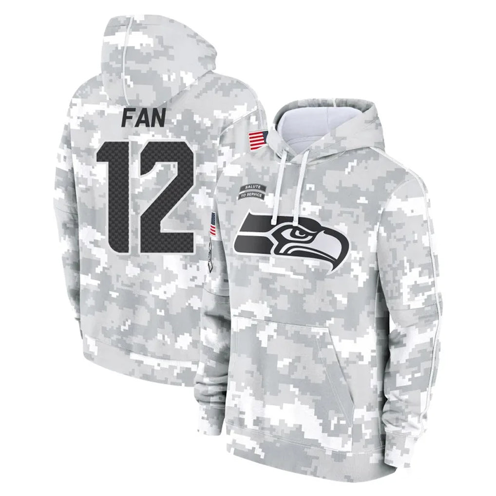 Mdoa S.Seahawks #12 12th Fan Player Arctic Camo Limited Salute to Service Pullover Hoodies Game Stitched Jerseys
