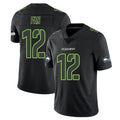 Mdoa S.Seahawks #12 12th Fan Player Black Impact Limited Home Game Stitched Jerseys