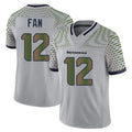 Mdoa S.Seahawks #12 12th Fan Player Grey Limited 2025 Rivalries Collection Home Game Stitched Jerseys