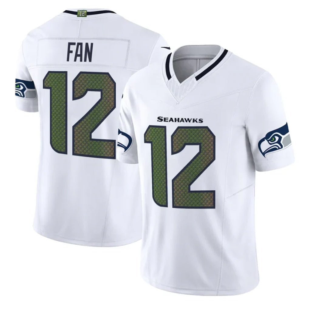 Mdoa S.Seahawks #12 12th Fan Player Whitel Rivalries Vapor Limited Home Game Stitched Jerseys