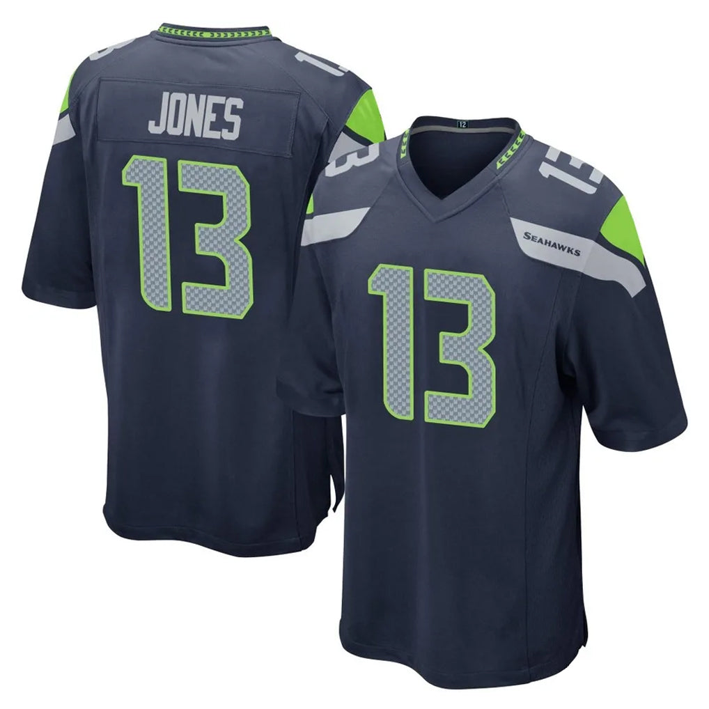 Mdoa S.Seahawks #13 Ernest Jones IV Player Navy Home Game Stitched Jerseys
