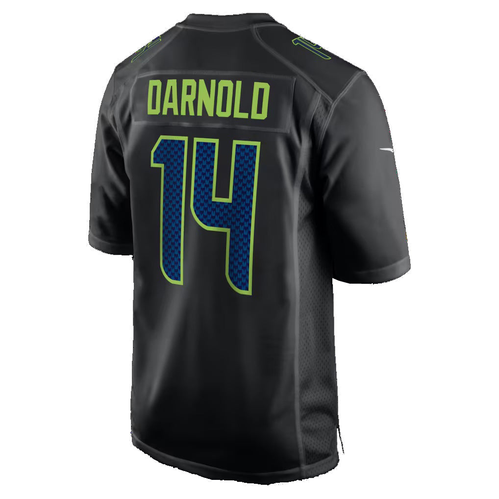 Mdoa S.Seahawks #14 Sam Darnold Black Fashion Game Stitched Jerseys