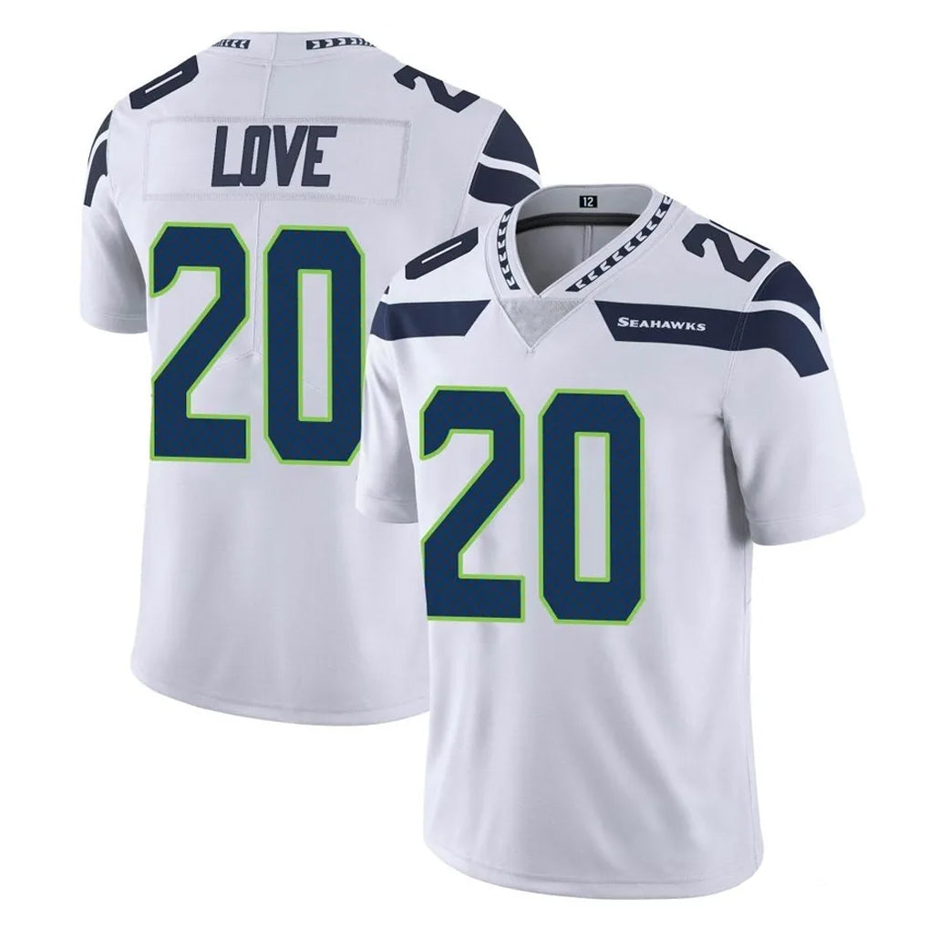 Mdoa S.Seahawks #20 Julian Love Player White Limited Vapor Untouchable Home Game Stitched Jerseys