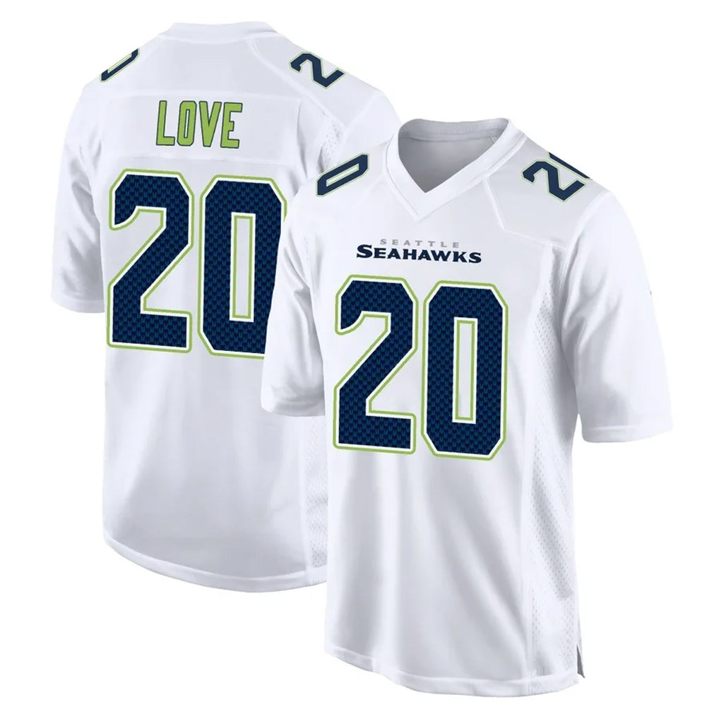 Mdoa S.Seahawks #20 Julian Love Player White Tundra Fashion Home Game Stitched Jerseys