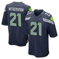 Mdoa S.Seahawks #21 Devon Witherspoon Player Navy Home Game Stitched Jerseys