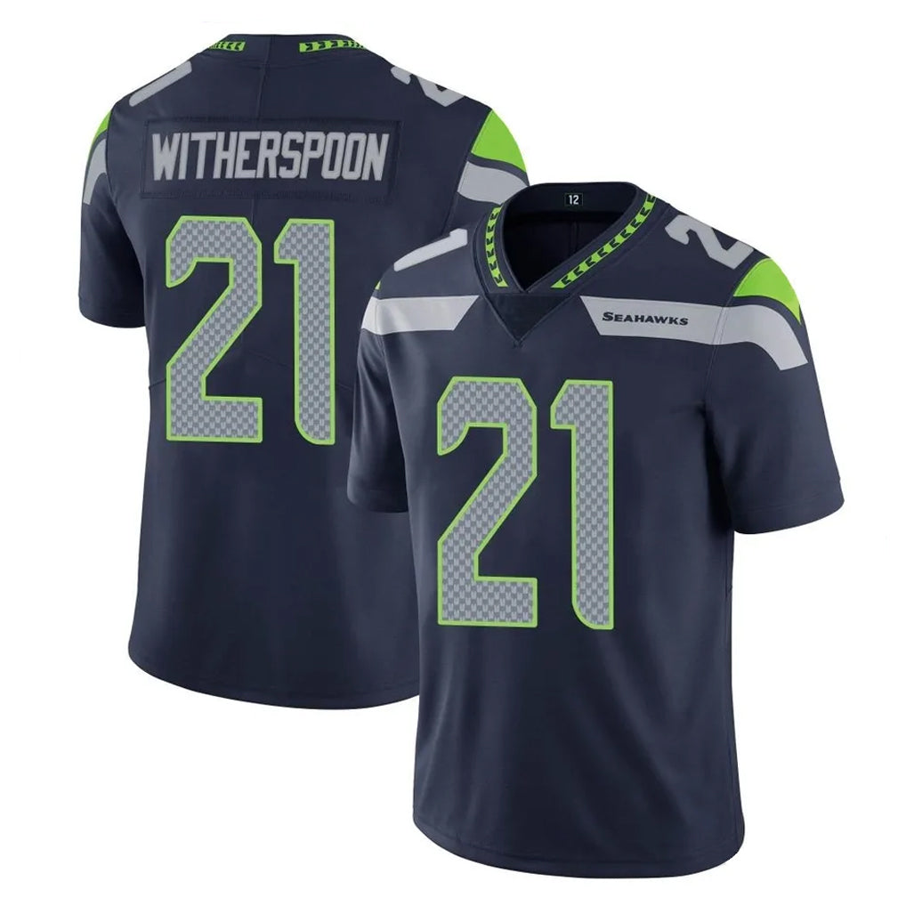 Mdoa S.Seahawks #21 Devon Witherspoon Player Navy Limited Vapor Untouchable Home Game Stitched Jerseys