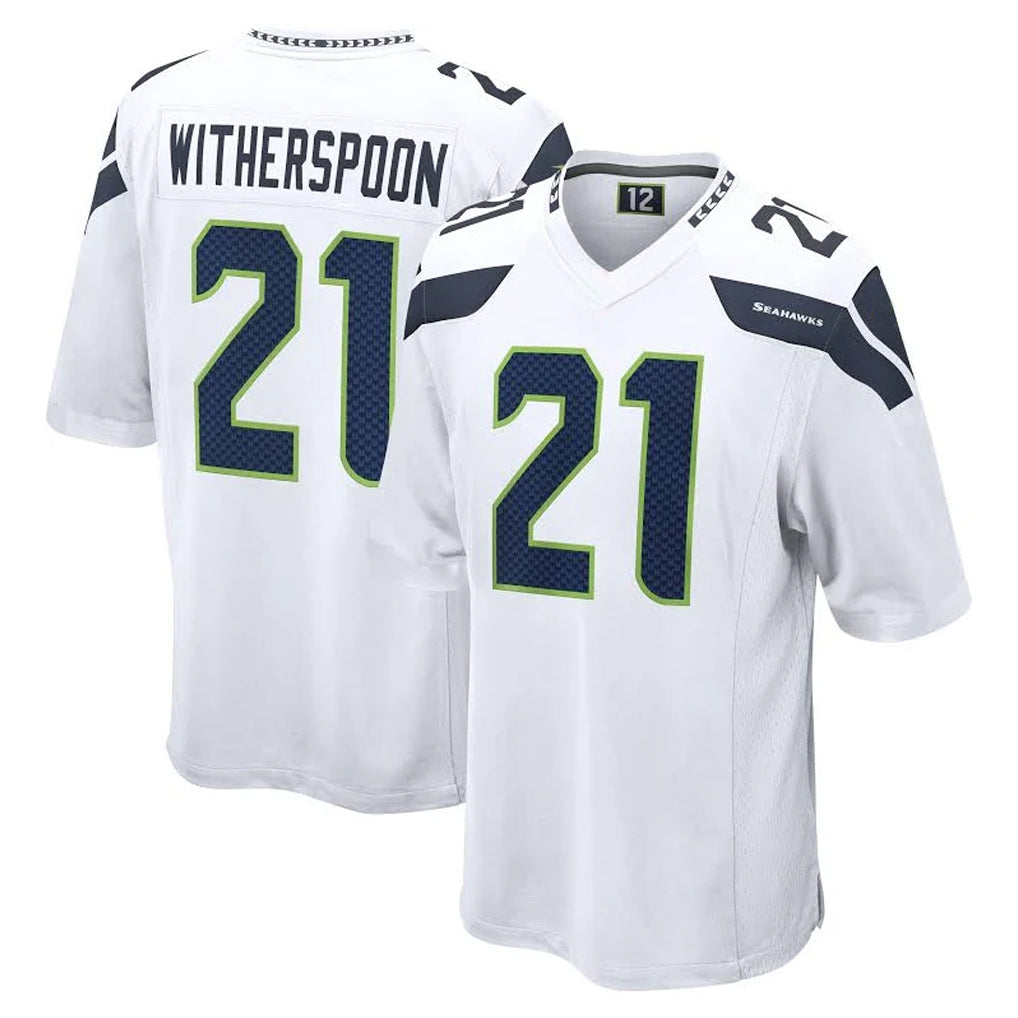 Mdoa S.Seahawks #21 Devon Witherspoon Player White Home Game Stitched Jerseys