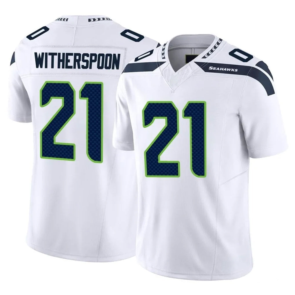 Mdoa S.Seahawks #21 Devon Witherspoon Player White Limited Vapor F.U.S.E. Home Game Stitched Jerseys