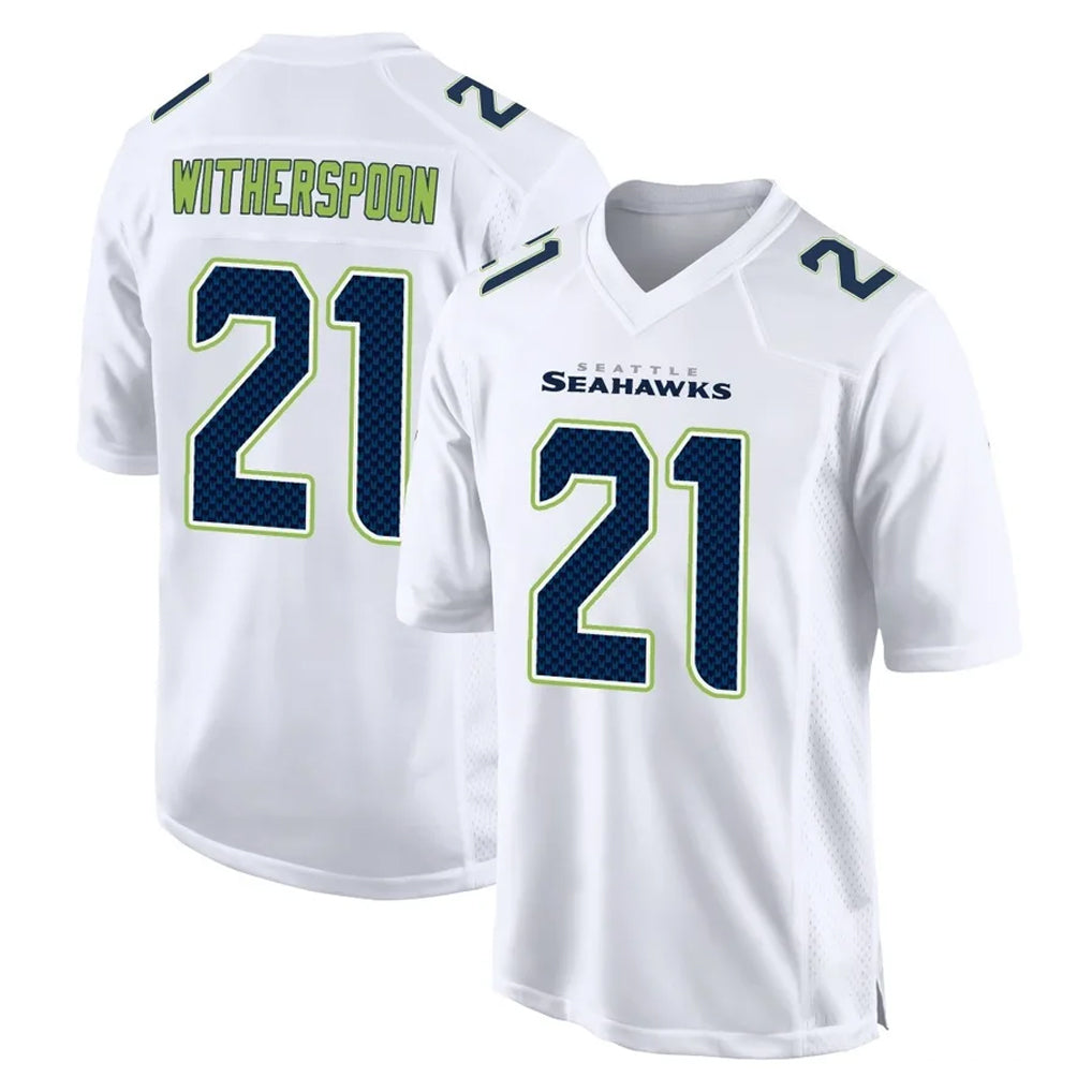 Mdoa S.Seahawks #21 Devon Witherspoon Player White Tundra Fashion Home Game Stitched Jerseys