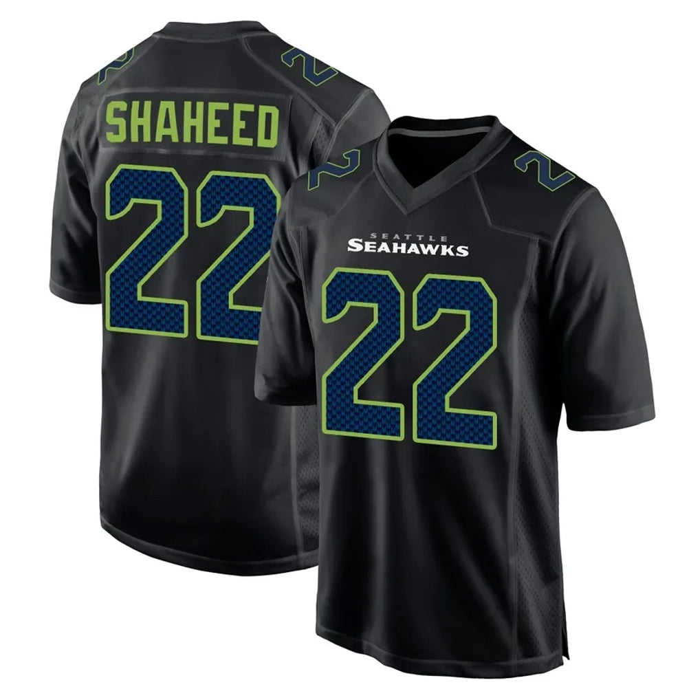 Mdoa S.Seahawks #22 Rashid Shaheed Player Black Limited Fashion Home Game Stitched Jerseys