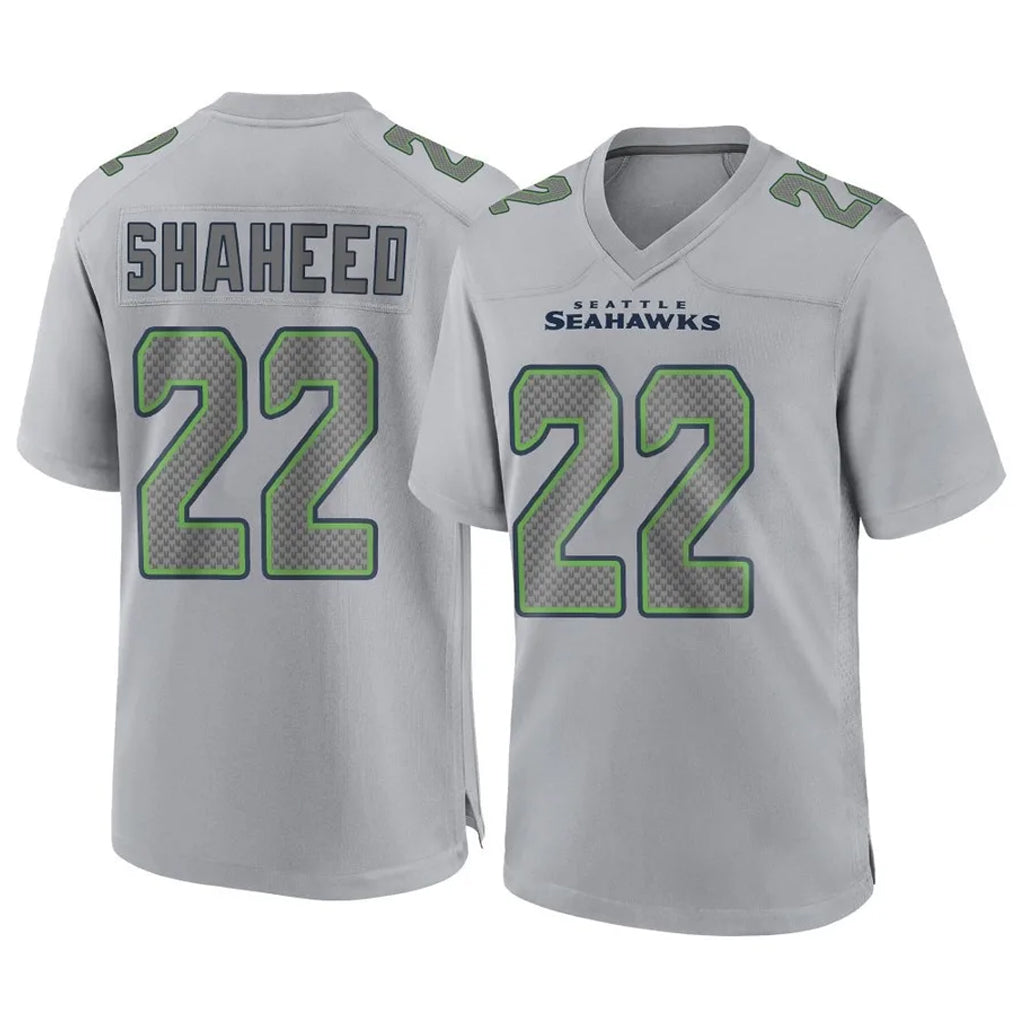 Mdoa S.Seahawks #22 Rashid Shaheed Player Gray Atmosphere Fashion Home Game Stitched Jerseys
