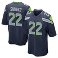 Mdoa S.Seahawks #22 Rashid Shaheed Player Navy Home Game Stitched Jerseys