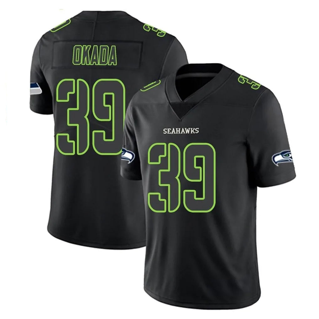 Mdoa S.Seahawks #39 Ty Okada Player Black Impact Limited Home Game Stitched Jerseys