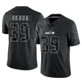 Mdoa S.Seahawks #39 Ty Okada Player Black Limited Reflective Home Game Stitched Jerseys