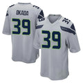 Mdoa S.Seahawks #39 Ty Okada Player Gray Home Game Stitched Jerseys