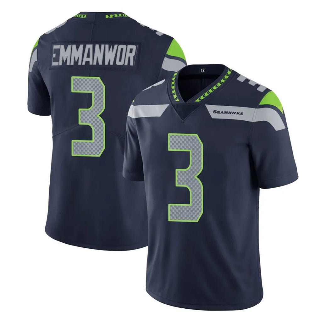 Mdoa S.Seahawks #3 Nick Emmanwori Player Navy Limited Vapor Untouchable Home Game Stitched Jerseys