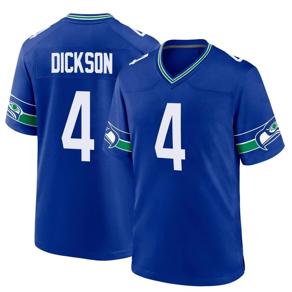 Mdoa S.Seahawks #4 Michael Dickson Player Royal Throwback Home Game Stitched Jerseys