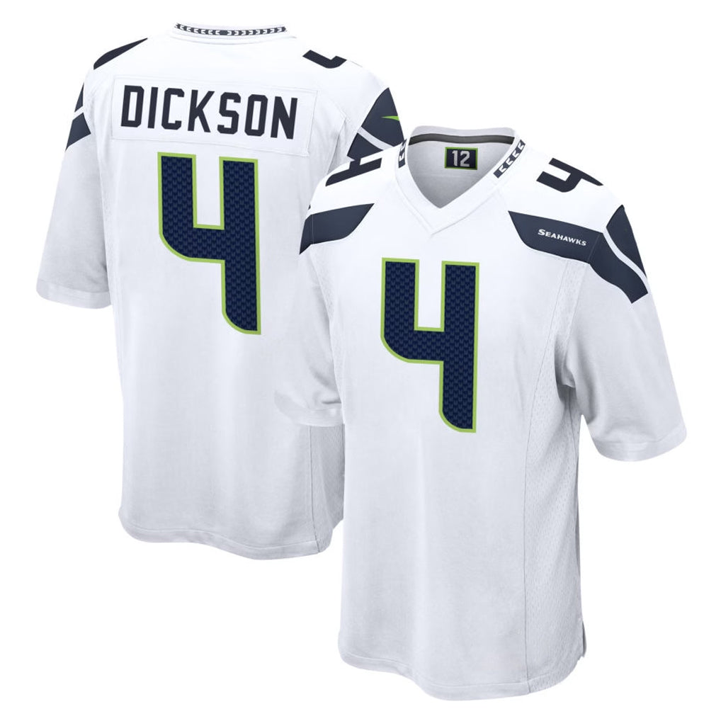 Mdoa S.Seahawks #4 Michael Dickson Player White Home Game Stitched Jerseys