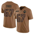 Mdoa S.Seahawks #67 Charles Cross Player Brown Limited Salute To Service Home Game Stitched Jerseys