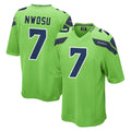 Mdoa S.Seahawks #7 Uchenna Nwosu Player Green Home Game Stitched Jerseys
