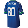Mdoa S.Seahawks #80 Steve Largent Mitchell & Ness Royal Big & Tall 1985 Retired Player Replica Jersey