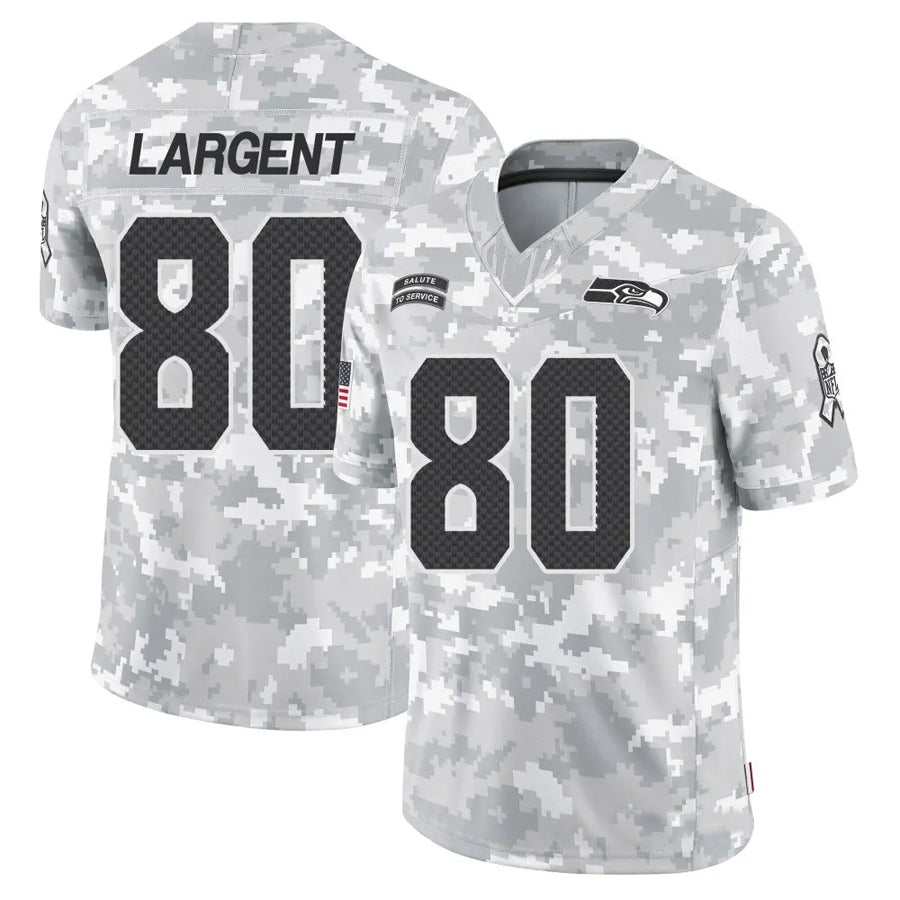 Mdoa S.Seahawks #80 Steve Largent Player Arctic Camo Salute to Service Limited Stitched Jerseys