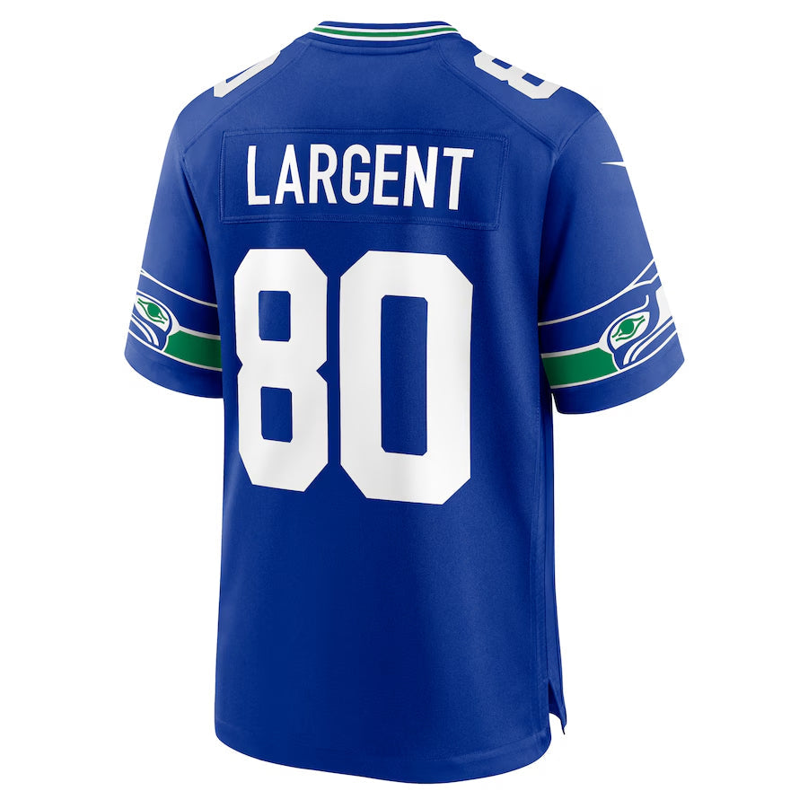 Mdoa S.Seahawks #80 Steve Largent Player Royal Game Stitched Jerseys