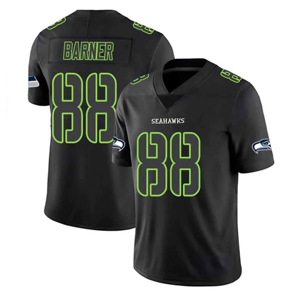 Mdoa S.Seahawks #88 AJ Barner Player Black Impact Limited Home Game Stitched Jerseys