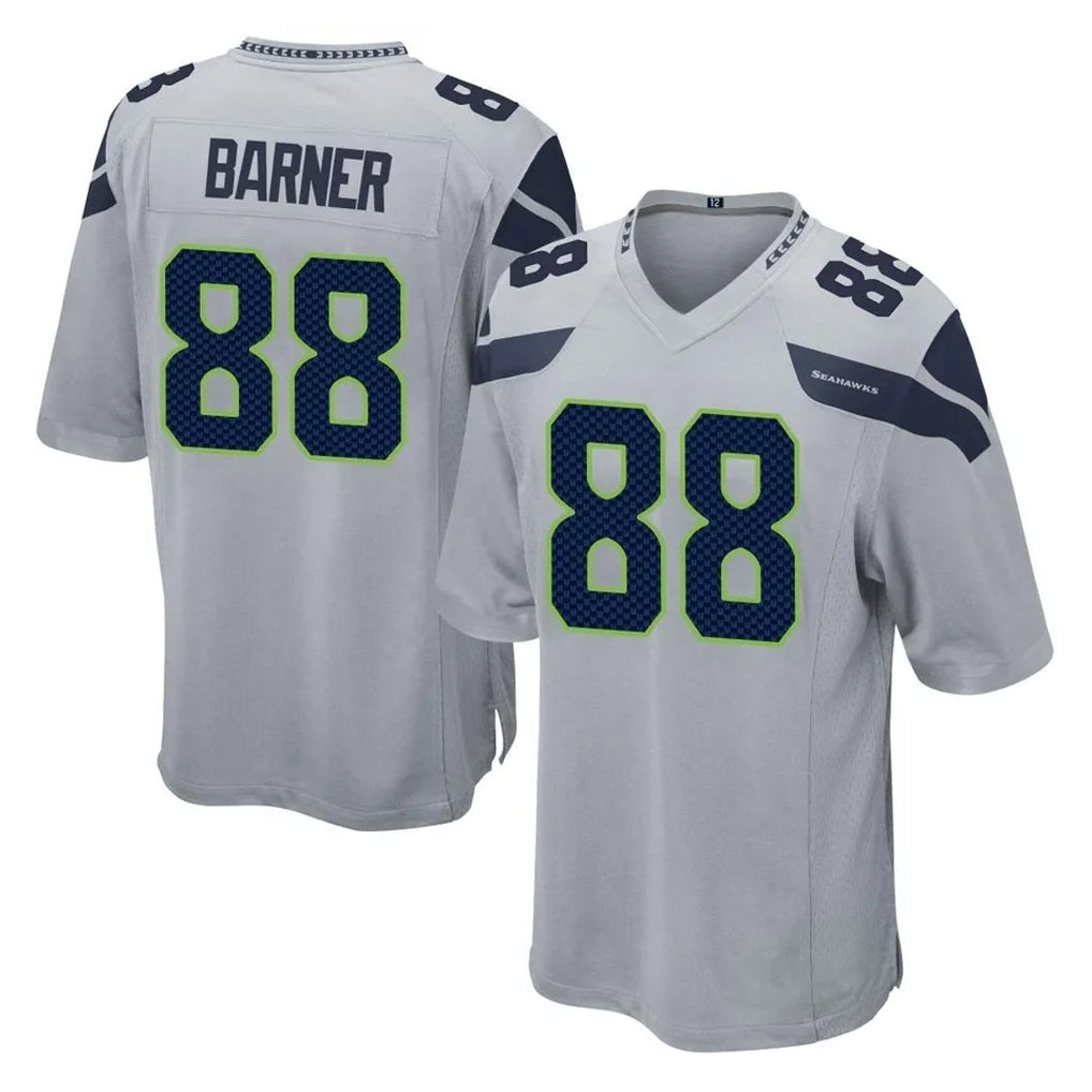 Mdoa S.Seahawks #88 AJ Barner Player Gray Home Game Stitched Jerseys