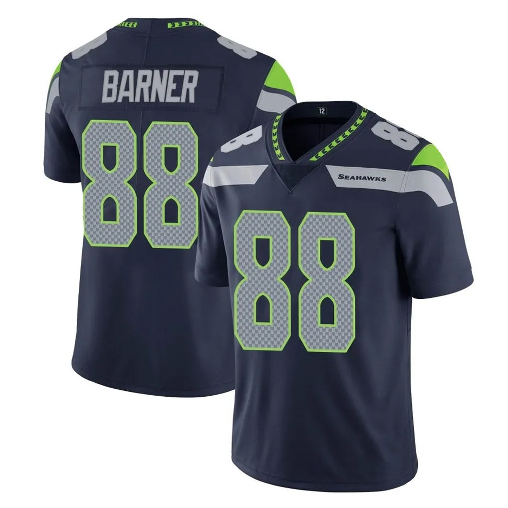 Mdoa S.Seahawks #88 AJ Barner Player Navy Limited Vapor Untouchable Home Game Stitched Jerseys