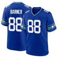 Mdoa S.Seahawks #88 AJ Barner Player Royal Throwback Home Game Stitched Jerseys