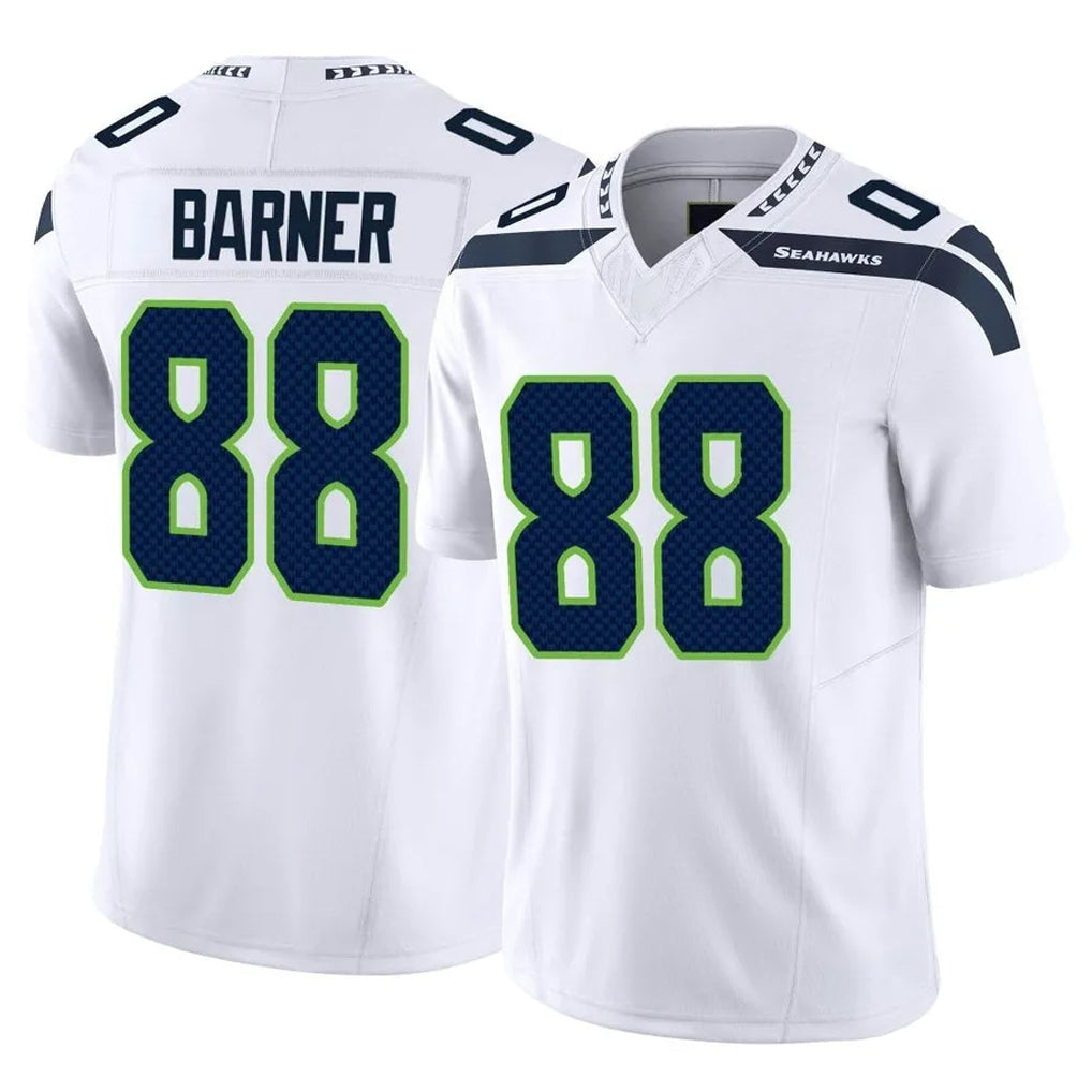 Mdoa S.Seahawks #88 AJ Barner Player White Limited Vapor F.U.S.E. Home Game Stitched Jerseys