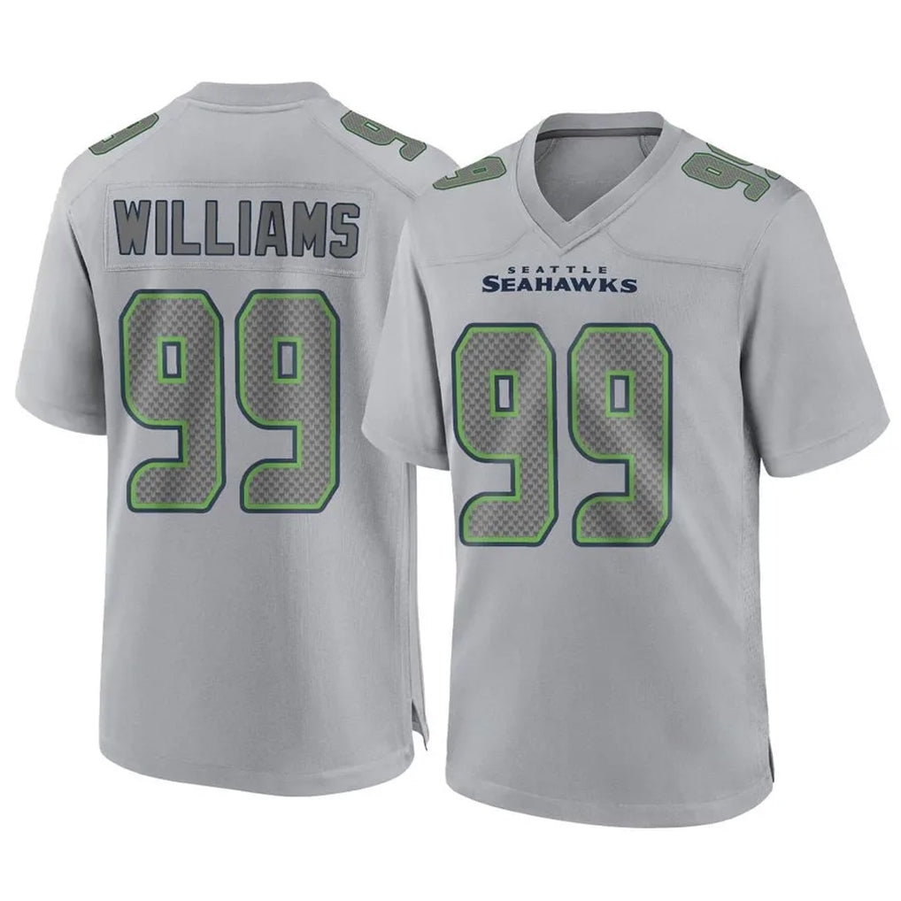 Mdoa S.Seahawks #99 Leonard Williams Player Gray Atmosphere Fashion Home Game Stitched Jerseys