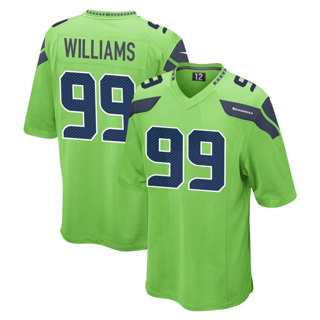 Mdoa S.Seahawks #99 Leonard Williams Player Green Home Game Stitched Jerseys