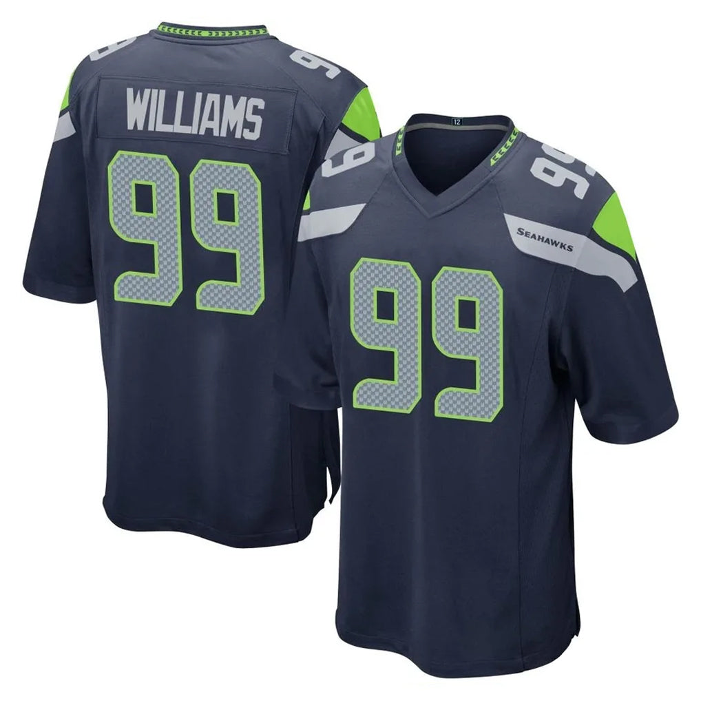Mdoa S.Seahawks #99 Leonard Williams Player Navy Home Game Stitched Jerseys